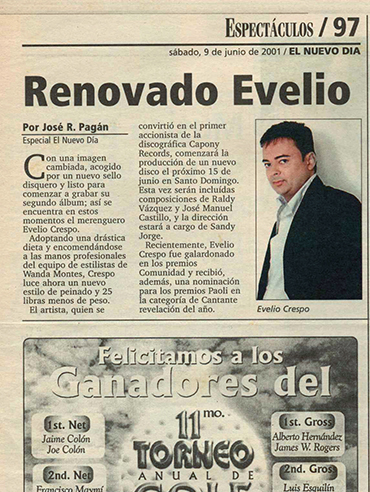 José Pagán de El Nuevo Día entrevista a Bellio