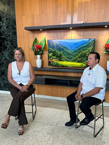 Bellio con Pamela Noa