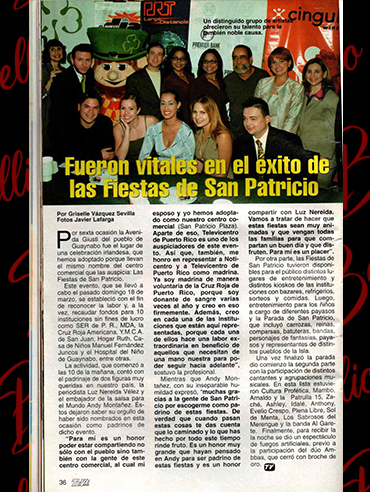 Bellio en las Fiestas de San Patricio