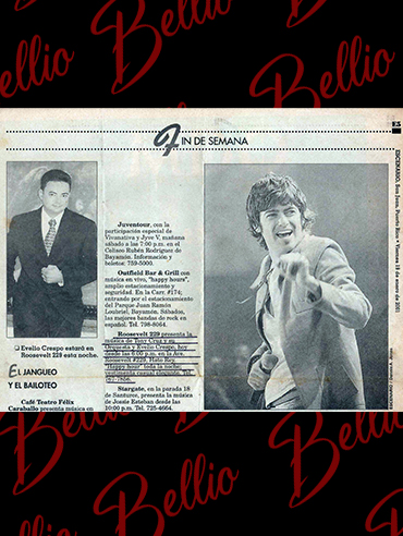 Bellio se presenta en Roosevelt 229